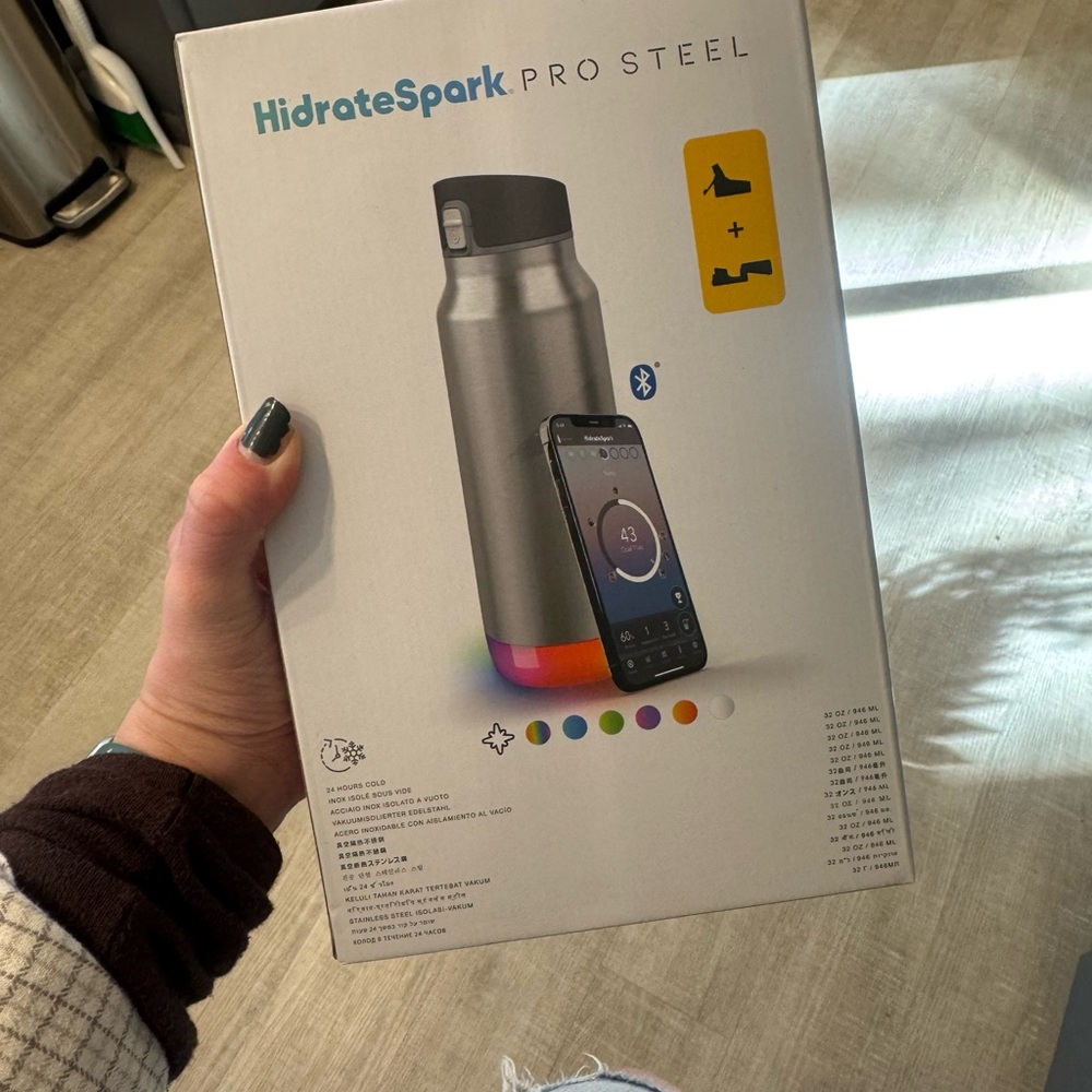 HidrateSpark Pro Steel Smart Water Bottle